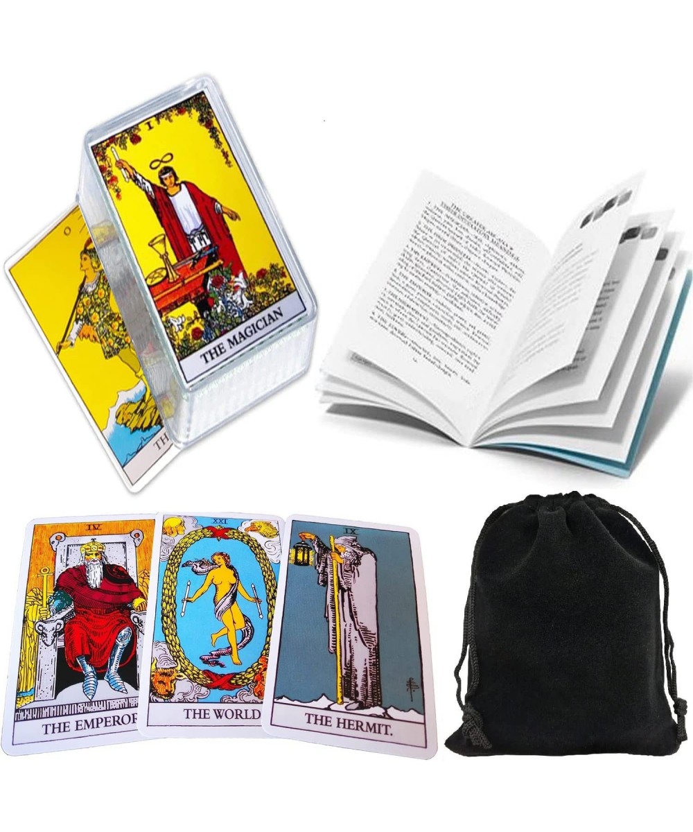 Tarot Cards Classic Tarot Cards Deck with Guidebook and Transparent Case English Instructions EBook (Optional) Manual Booklet...