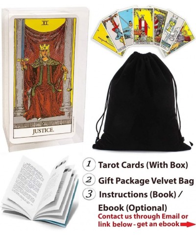 Tarot Cards Classic Tarot Cards Deck with Guidebook and Transparent Case English Instructions EBook (Optional) Manual Booklet...