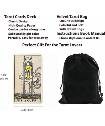 Tarot Cards Classic Tarot Cards Deck with Guidebook and Transparent Case English Instructions EBook (Optional) Manual Booklet...