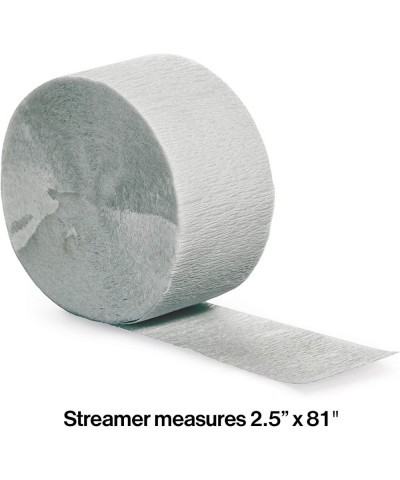 Touch of Color Crepe Paper Streamer Roll 81-Feet Shimmering Silver $12.56 Kids' Party Decorations