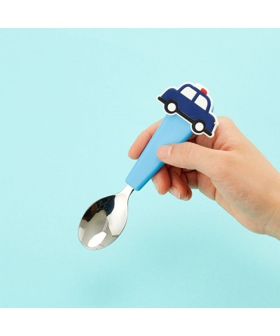 Flexwarez Kids Utensil Set with Flexcharmz Silicone Charms Accessories - Easy to Decorate Spoon and Fork - Fun lunch for Todd...