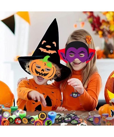 Halloween Party Favors Toys122pcs Halloween Treat Bags Stuffers Toys Halloween Slap Bracelets Keychains mask stampers Tattoos...