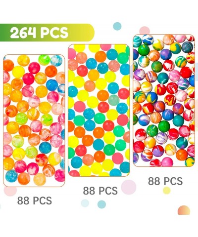 264 Pieces Bouncy Balls in Bulk 20mm/0.79Inch Small Rubber Bouncy Balls for Kids Party Favors Neon Bouncing Balls for Gift Ba...