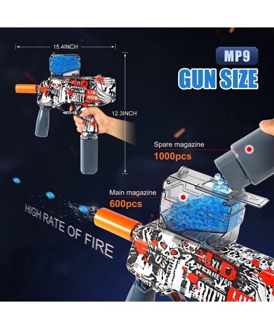 Splatter Ball Gun Rechargeable Electric Automatic Gel Ball Blaster and Blaster Gun with 40 000 Splatter Ball Gun Ammo and Gog...