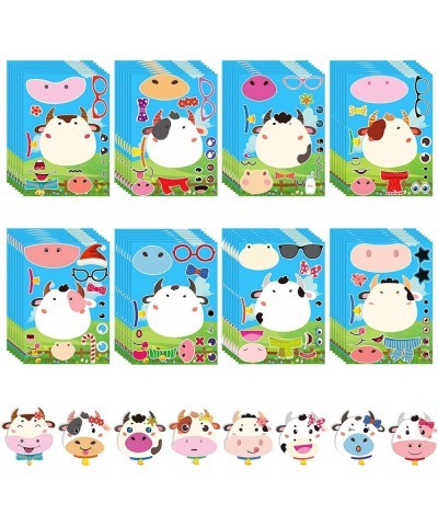 48 Pcs 8 Sheets Make a Face Cow Stickers DIY Cow Stickers Make Your Own Stickers Fun Craft Project for Kids Cow Themed $14.30...