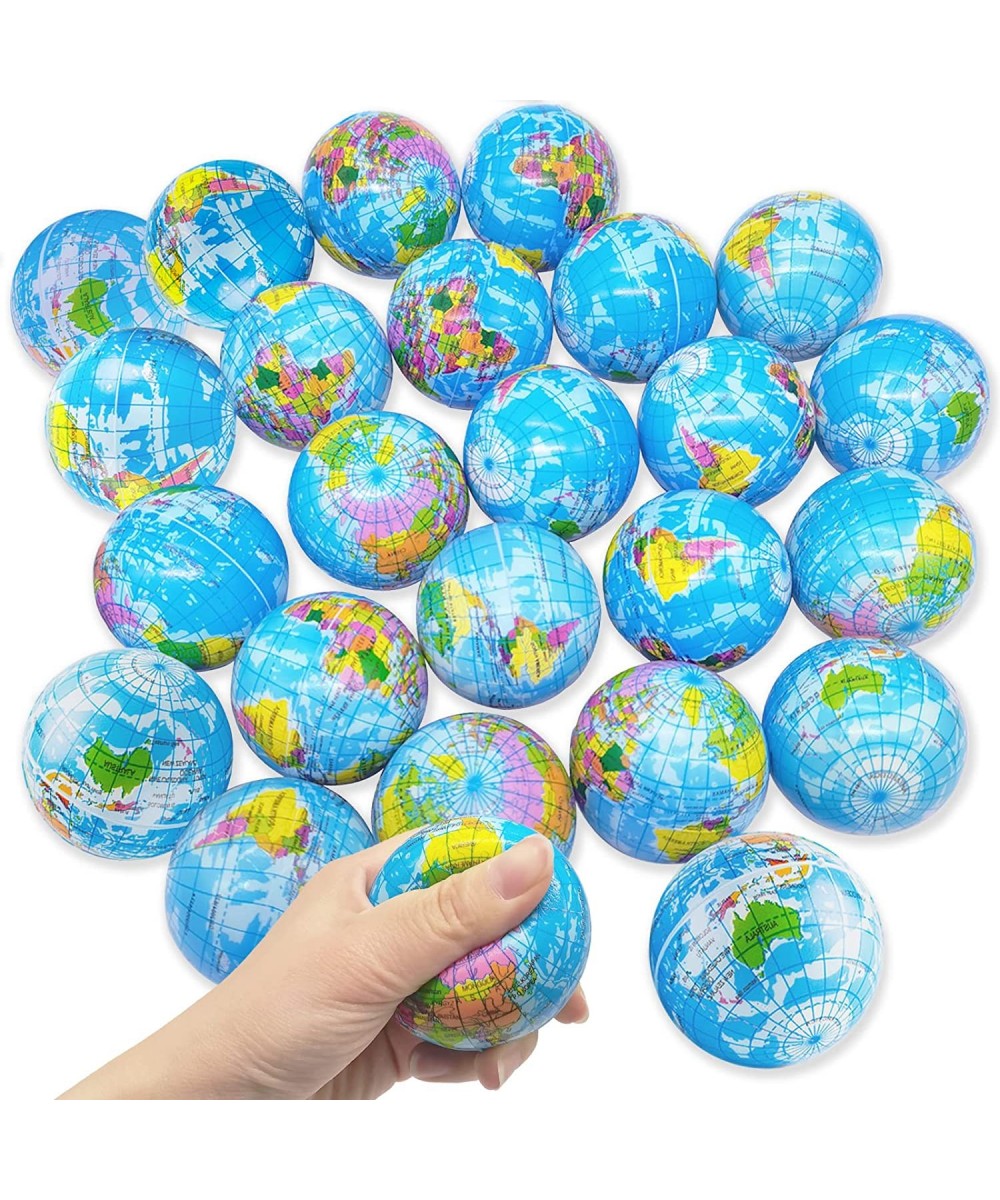 24 PCS Globe Squeeze Balls 2.5 Inch Globe Bouncy Ball Earth Squishy Ball Mini Foam Globe Squeeze Stress Balls $26.13 Kids' Pa...