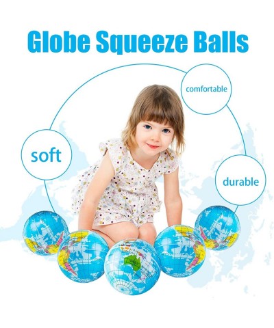 24 PCS Globe Squeeze Balls 2.5 Inch Globe Bouncy Ball Earth Squishy Ball Mini Foam Globe Squeeze Stress Balls $26.13 Kids' Pa...