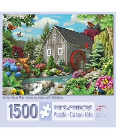 1500 Piece Jigsaw Puzzle - Country Mill - Wildlife Stream Puzzle - by Artist Alan Giana - 1500 pc Jigsaw $34.57 Jigsaw Puzzles