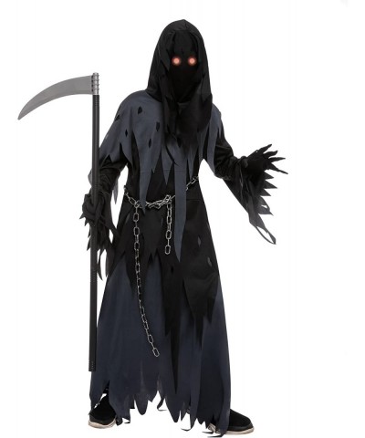 Halloween dress up costume for child boy Dark Knight Reaper costume (Large (10-12 yr)) $44.47 Kids' Costumes