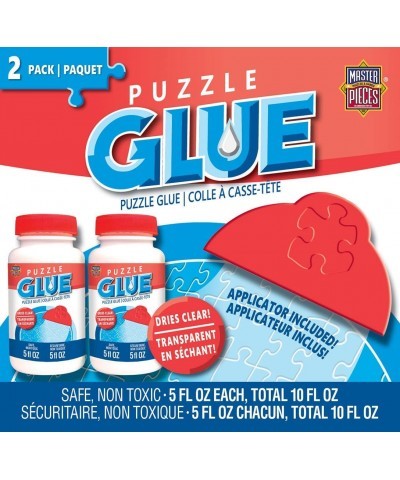 Accessories - Jigsaw Puzzle Glue Bottle & Wide Plastic Spreader 5 Ounces Each 2 Pack Clear $22.58 Puzzle Accessories