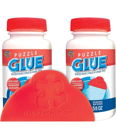 Accessories - Jigsaw Puzzle Glue Bottle & Wide Plastic Spreader 5 Ounces Each 2 Pack Clear $22.58 Puzzle Accessories