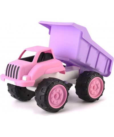 Big Plastic Dump Truck in Pink Color for Toddlers and Girls | Large Tilting Dump Bed Lorry | Free Play Toy Vehicle Indoors an...