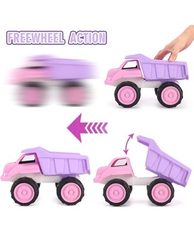 Big Plastic Dump Truck in Pink Color for Toddlers and Girls | Large Tilting Dump Bed Lorry | Free Play Toy Vehicle Indoors an...