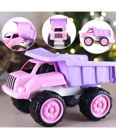 Big Plastic Dump Truck in Pink Color for Toddlers and Girls | Large Tilting Dump Bed Lorry | Free Play Toy Vehicle Indoors an...