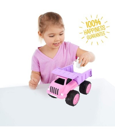 Big Plastic Dump Truck in Pink Color for Toddlers and Girls | Large Tilting Dump Bed Lorry | Free Play Toy Vehicle Indoors an...