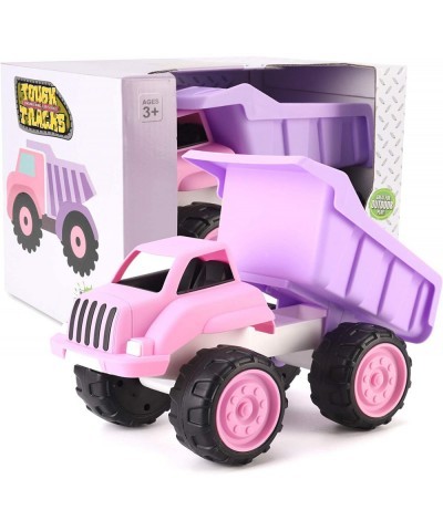 Big Plastic Dump Truck in Pink Color for Toddlers and Girls | Large Tilting Dump Bed Lorry | Free Play Toy Vehicle Indoors an...