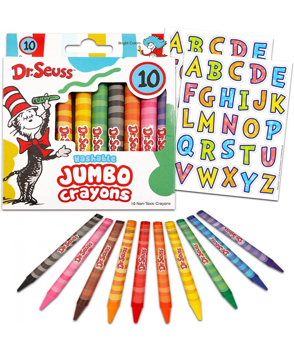 Dr. Crayons Set for Toddlers Kids - Bundle with 10 Jumbo Crayons Plus Dr. Reward Alphabet Stickers (Dr. Party Supplies) $15.7...