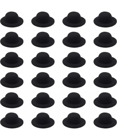 24 Pcs Mini Top Hat Miniature Tiny Formal Hats Felt for Crafts Doll Accessories Christmas Party Ornaments Black 2.3 $17.15 Ki...