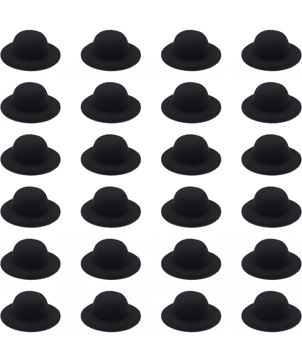 24 Pcs Mini Top Hat Miniature Tiny Formal Hats Felt for Crafts Doll Accessories Christmas Party Ornaments Black 2.3 $17.15 Ki...