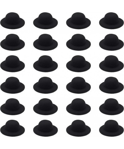 24 Pcs Mini Top Hat Miniature Tiny Formal Hats Felt for Crafts Doll Accessories Christmas Party Ornaments Black 2.3 $17.15 Ki...