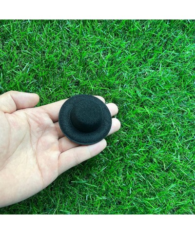 24 Pcs Mini Top Hat Miniature Tiny Formal Hats Felt for Crafts Doll Accessories Christmas Party Ornaments Black 2.3 $17.15 Ki...