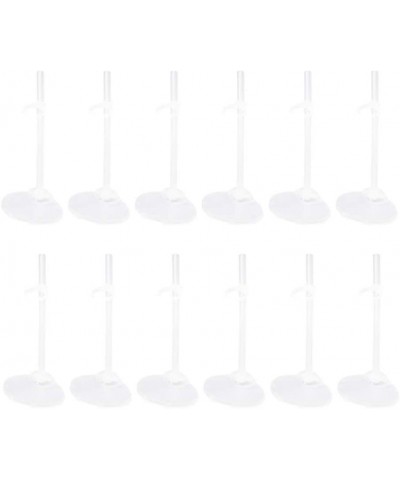 12pcs Doll Stand Plastic Clear Action Figure Stand Portable Teddy Bear Stand for Mini Dolls Accessories $16.90 Dolls