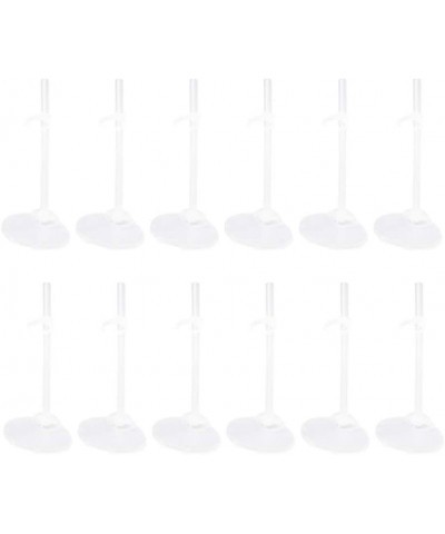 12pcs Doll Stand Plastic Clear Action Figure Stand Portable Teddy Bear Stand for Mini Dolls Accessories $16.90 Dolls