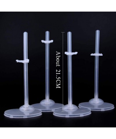 12pcs Doll Stand Plastic Clear Action Figure Stand Portable Teddy Bear Stand for Mini Dolls Accessories $16.90 Dolls