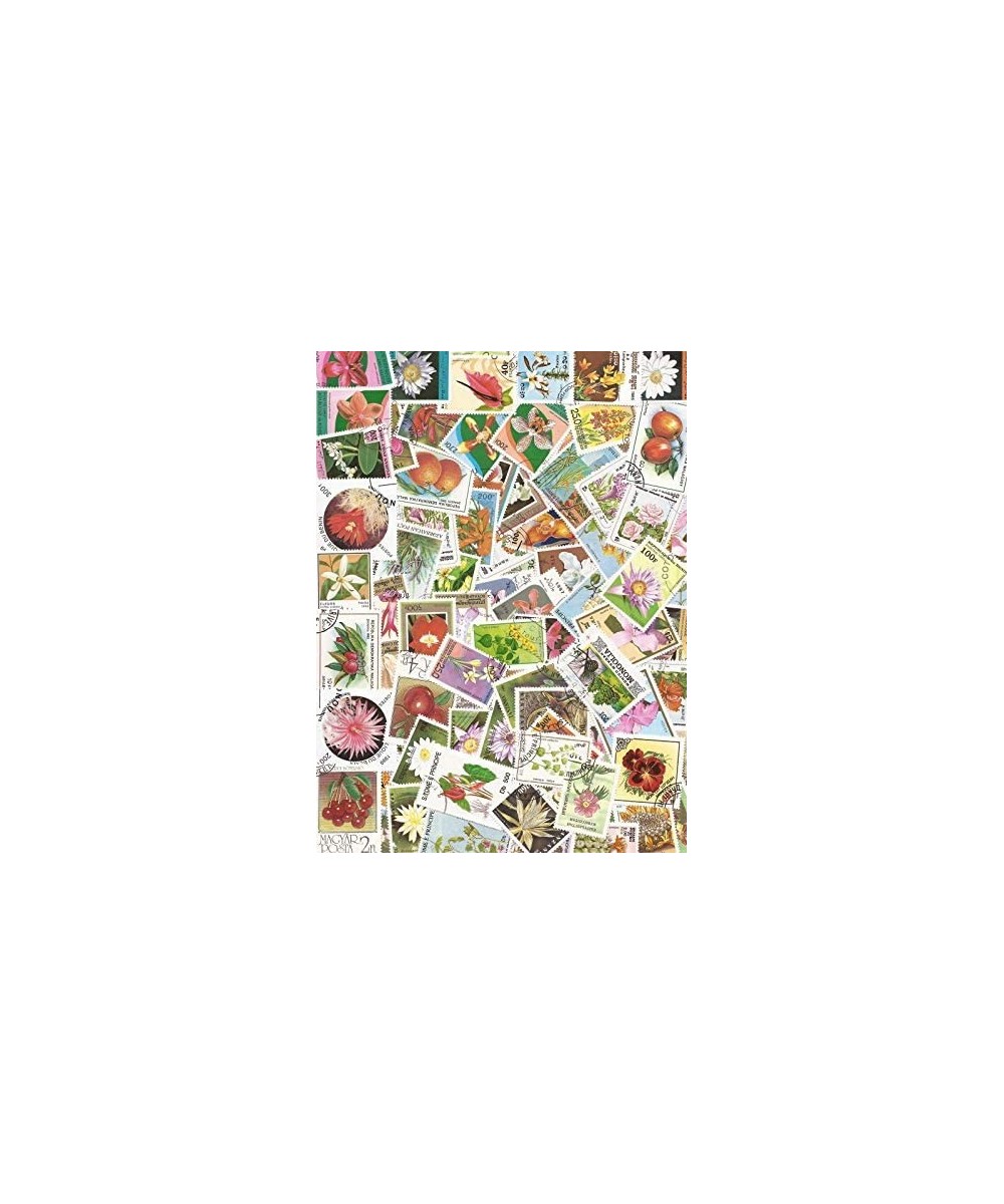 Flowers - Colorful Collection of 200 Different Stamps $15.88 Collectibles Display & Storage