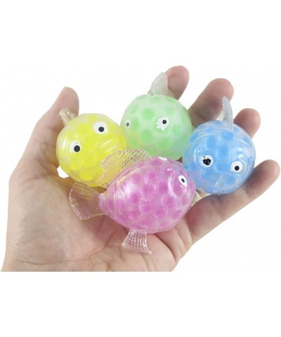 Bulk - 12 Cute Fish Water Bead Filled Squeeze Stress Balls - Squishy Toy - Sensory Fidget (Random Colors) $43.48 Squeeze Toys