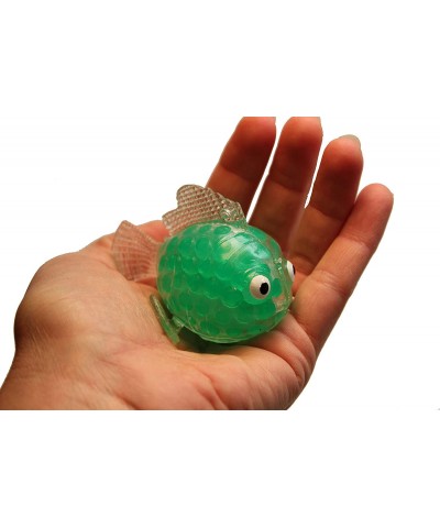 Bulk - 12 Cute Fish Water Bead Filled Squeeze Stress Balls - Squishy Toy - Sensory Fidget (Random Colors) $43.48 Squeeze Toys