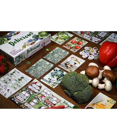 Delicious Card Game - An Artful Flip-and-Write Gardening Game with Fruits and Vegetables Games for 1-100 Players $46.17 Board...