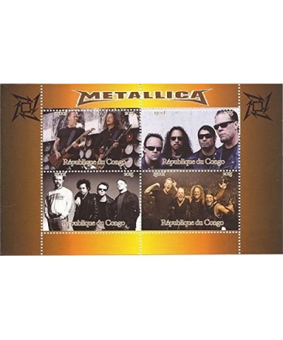 Congo - 2015 Metallica on Stamps - 4 Stamp Sheet - 3A-495 $13.93 Collectibles Display & Storage