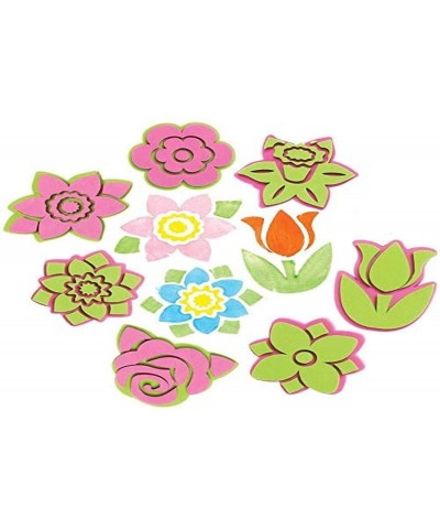 AX876 Flower Stampers - Pack of 10 Foam Stamp Set for Children Ideal for Kids Painting Arts and Crafts Projects $17.19 Kids' ...