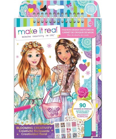 – Fashion Design Sketchbook: Blooming Creativity. Inspirational Fashion Design Coloring Book for Girls. Includes Sketchbook S...