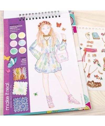 – Fashion Design Sketchbook: Blooming Creativity. Inspirational Fashion Design Coloring Book for Girls. Includes Sketchbook S...