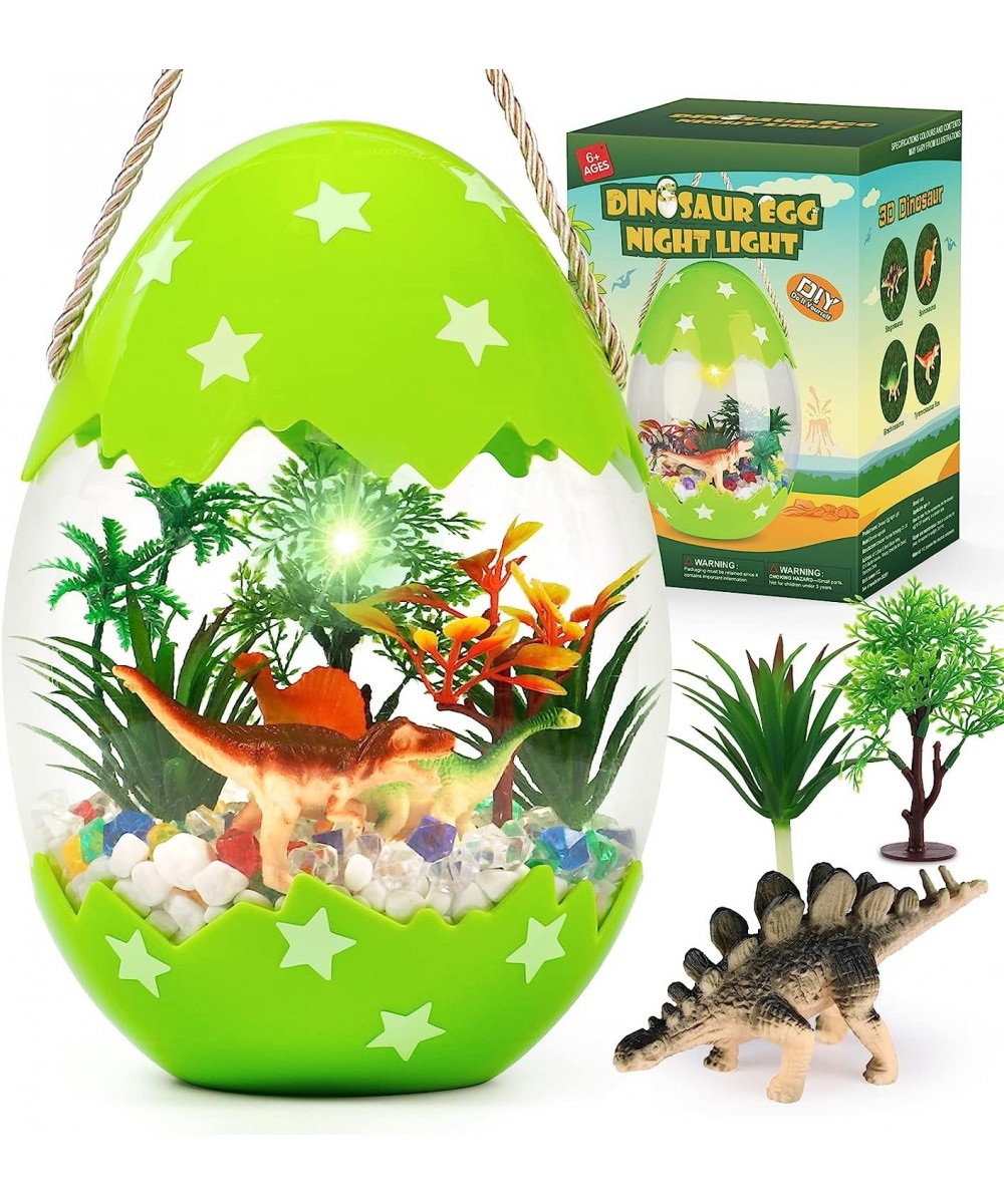 DIY Light-up Dinosaur Eggs Terrarium Kit Create Your Magical Dinosaur Garden in a Jar - Arts and Crafts Toys Birthday Gift Ki...