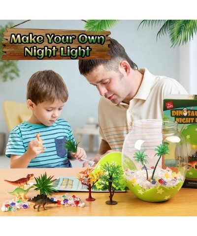 DIY Light-up Dinosaur Eggs Terrarium Kit Create Your Magical Dinosaur Garden in a Jar - Arts and Crafts Toys Birthday Gift Ki...