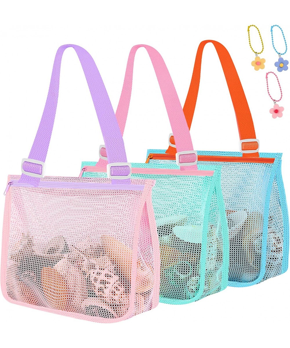 Beach Toy Mesh Bag Kids Shell Collecting Bag Beach Sand Toy Totes for Holding Shells Beach Toys Sand Toys Swimming Accessorie...