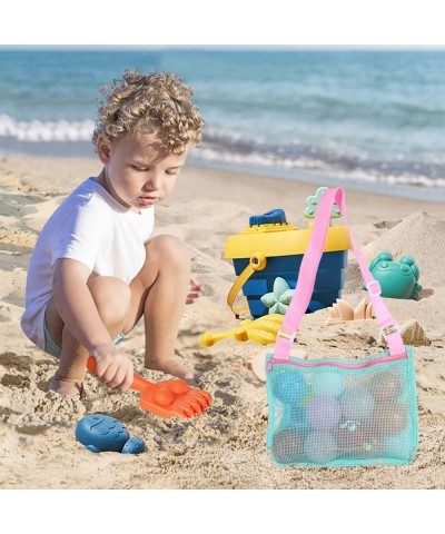 Beach Toy Mesh Bag Kids Shell Collecting Bag Beach Sand Toy Totes for Holding Shells Beach Toys Sand Toys Swimming Accessorie...