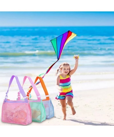 Beach Toy Mesh Bag Kids Shell Collecting Bag Beach Sand Toy Totes for Holding Shells Beach Toys Sand Toys Swimming Accessorie...