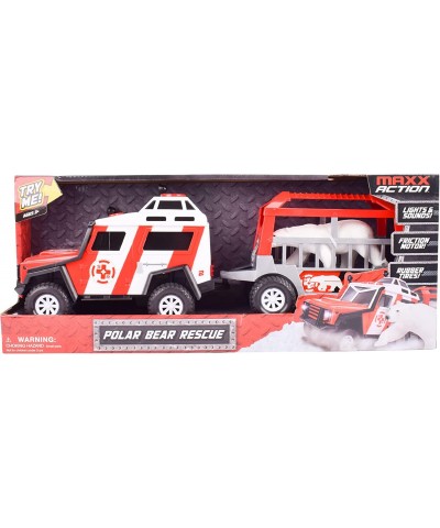 Maxx Action Lights & Sounds Snow Vehicle with Trailer - Polar Bear Transport (320674) $47.20 Kids' Play Cars & Race Cars