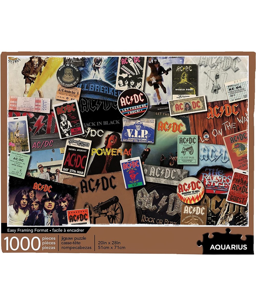 AC/DC Albums Puzzle (1000 Piece Jigsaw Puzzle) - Officially Licensed AC/DC Merchandise & Collectibles - Glare Free - Precisio...