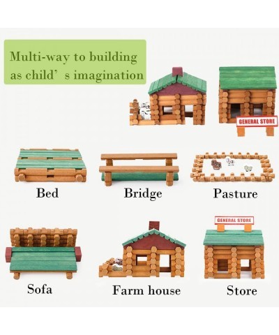 170 Pieces Wood Logs Set Ages 3+ Classic Building Log Toys for Boy Creative Construction Engineering Educational Gifts $69.42...