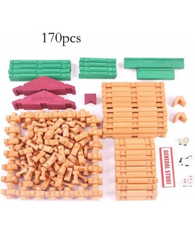 170 Pieces Wood Logs Set Ages 3+ Classic Building Log Toys for Boy Creative Construction Engineering Educational Gifts $69.42...