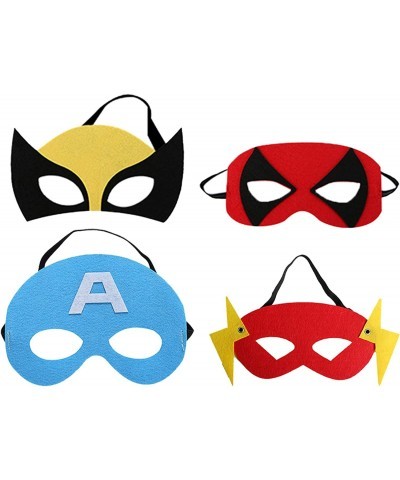 Kids Superhero Capes and Masks Super Hero Dress Up Costumes Roleplay Cosplay Outfit 4 Sets $27.62 Kids' Costumes