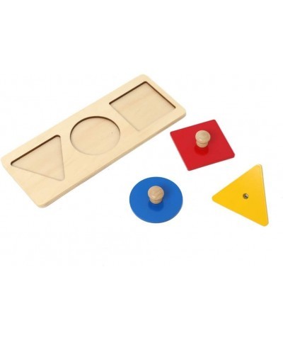 Montessori Puzzles for 1 Year Old Wooden Geometric Shape Puzzle Early Sensorial Development Toy Preschool Supplies First Puzz...