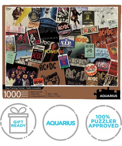 AC/DC Albums Puzzle (1000 Piece Jigsaw Puzzle) - Officially Licensed AC/DC Merchandise & Collectibles - Glare Free - Precisio...