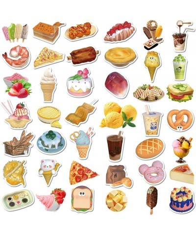 Food Stickers Pack Cute Fast Food Stickers Stickers Aesthetic Waterproof Stickers for Teens Girls Vinyl Stickers for Laptop L...