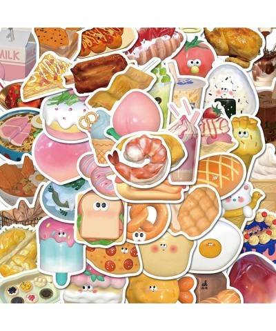 Food Stickers Pack Cute Fast Food Stickers Stickers Aesthetic Waterproof Stickers for Teens Girls Vinyl Stickers for Laptop L...